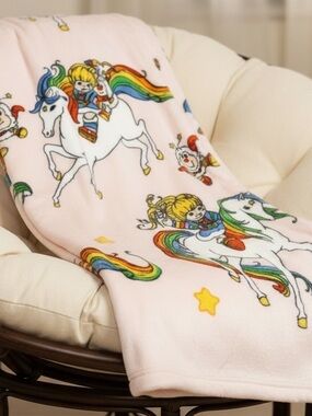 Rainbow Brite NWT! Plush Throw - 50” x 60”